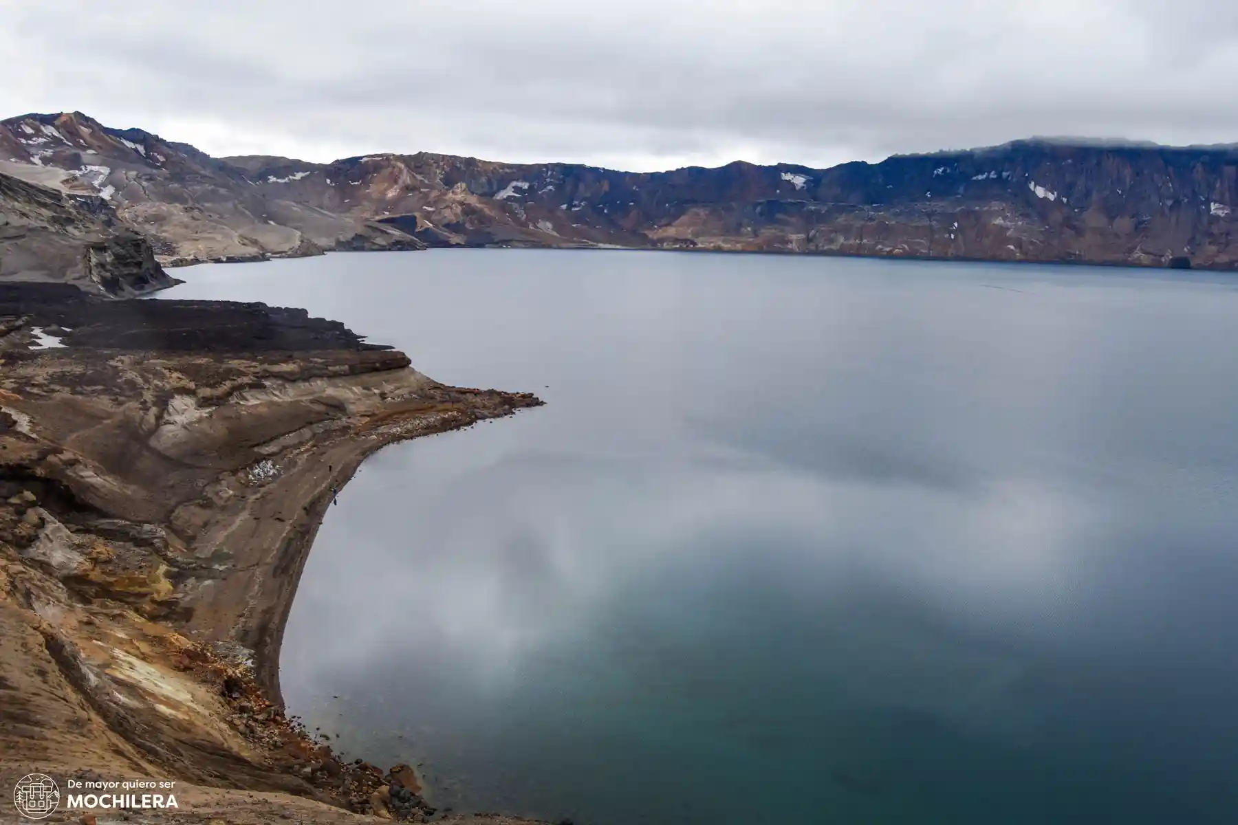Laguna Öskjuvatn, volcán Askja