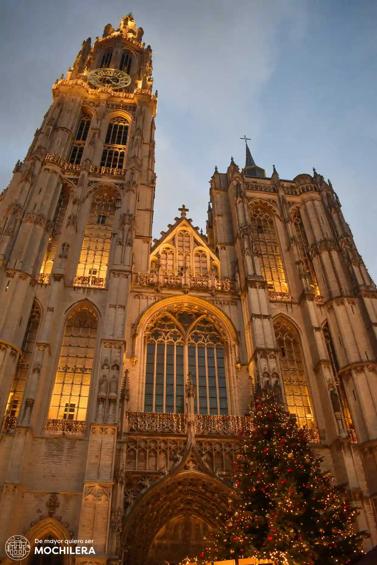 Catedral de Amberes en Navidad