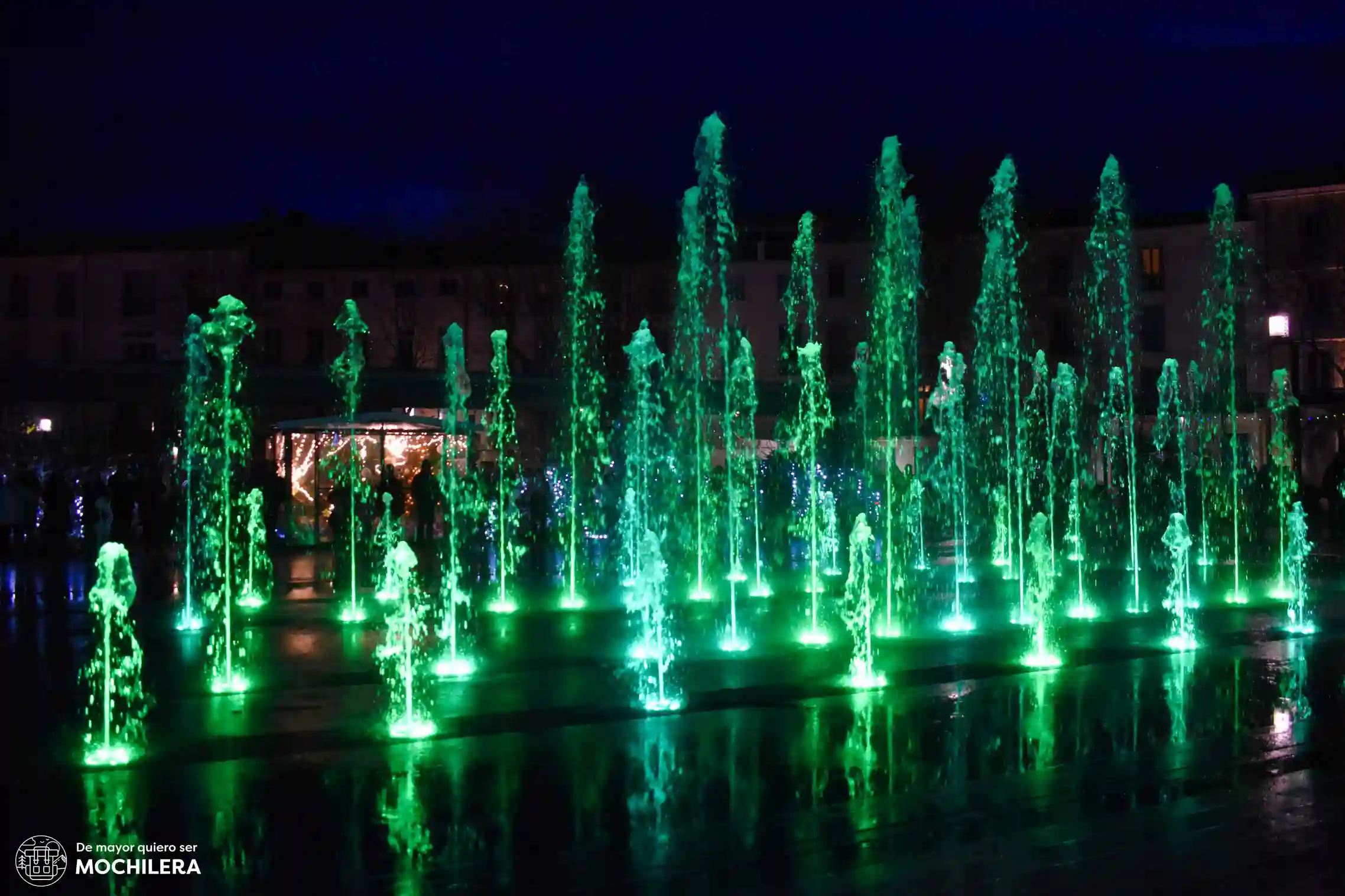 Espectáculo de agua y sonido en Navidad, Béziers
