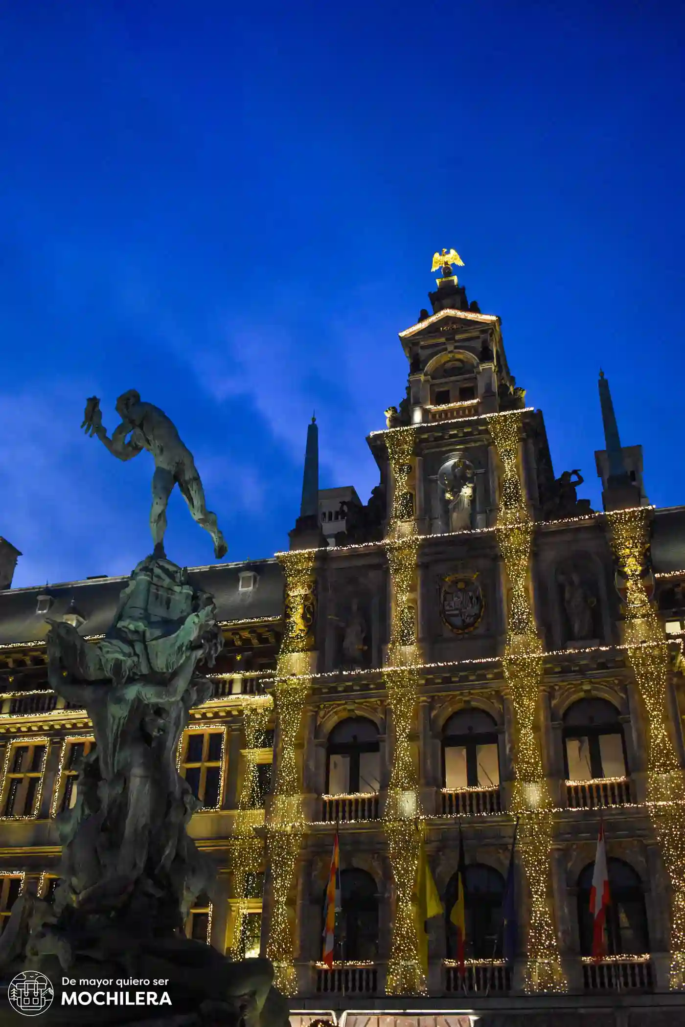 Grote Markt en Navidad, Amberes