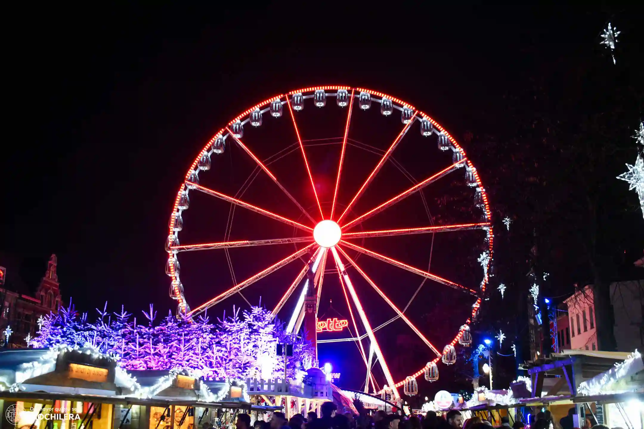 Noria de Bruselas en Navidad