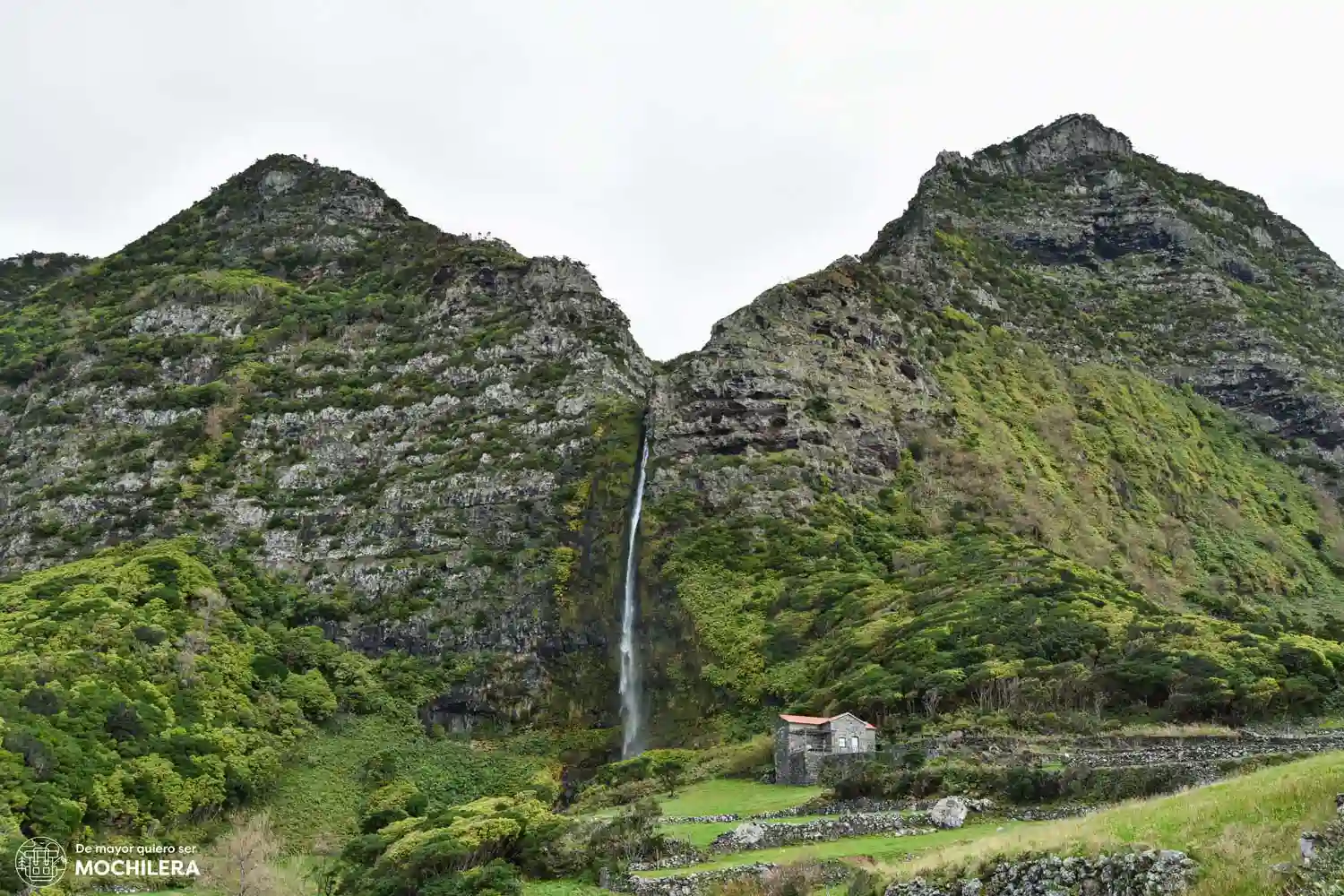 Cascata do Poço do Bacalhau, Flores